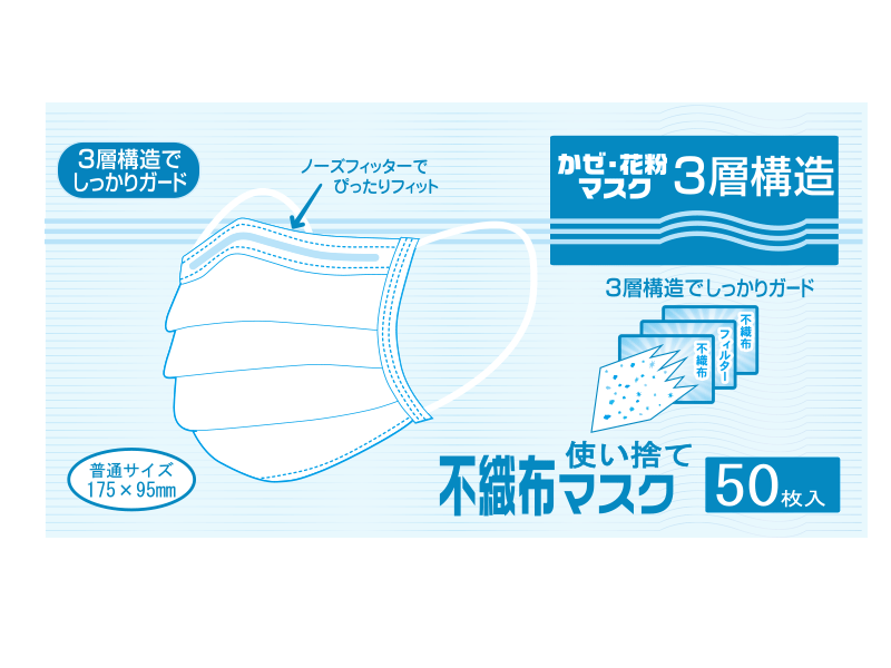 使い捨てマスク箱